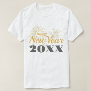 Camiseta Feliz Ano Novo Personalizado