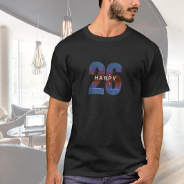 Camiseta Feliz ano novo Preto