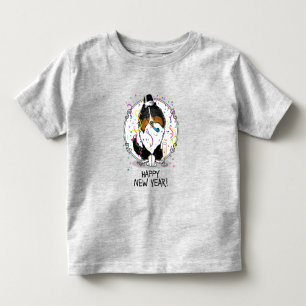 Camiseta Feliz ano novo Shetland Sheepdog (tricolor)