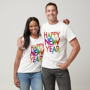 Camiseta Feliz ano novo, Vista o espírito da renovação