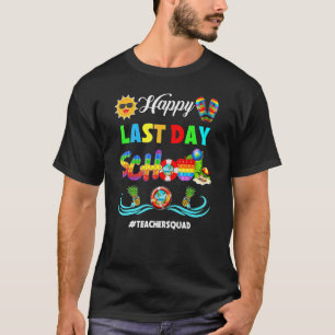 Camiseta Feliz Ano Passado da Escola Bye School Hello Teach
