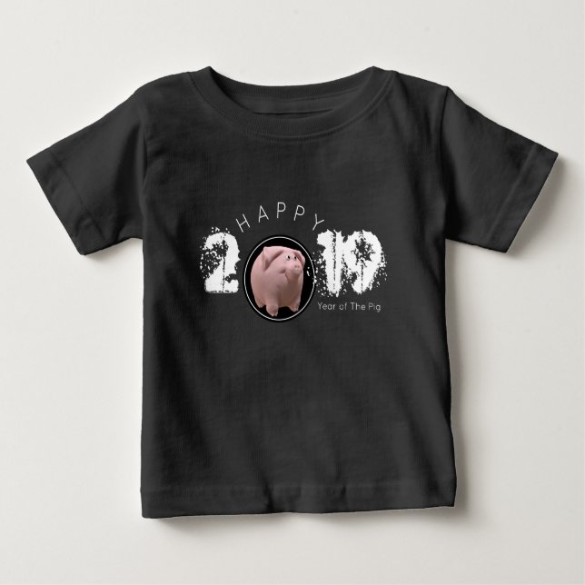 Camiseta Feliz Ano PI 2019 Tee Bebê 3D Original (Frente)