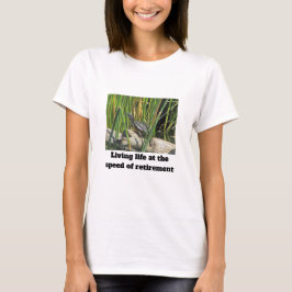 Camiseta Feliz Aposentamento Engraçado Foto de Tartaruga Hu