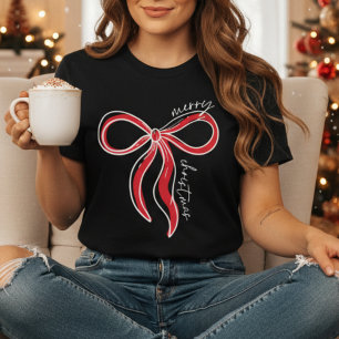 Camiseta Feliz Arco de Natal   Cristo Trendy Coquette