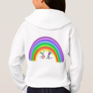 Camiseta Feliz Arco-Íris Amigos Hoodie
