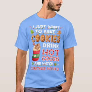 Camiseta Feliz Assar Jolly Cookies Hot Cacau Engraçado Nata
