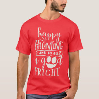Camiseta Feliz assombramento do fantasma Design de Dia das