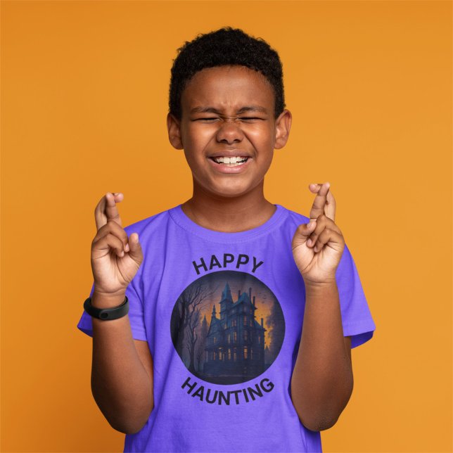 Camiseta Feliz assombramento do Halloween (Criador carregado)