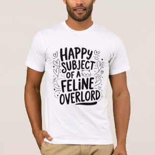 Camiseta Feliz Assunto de um Senhor Felino Funny Cat Lov