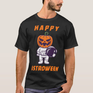 Camiseta Feliz Astroentre os Astronautas Engraçados Cos do