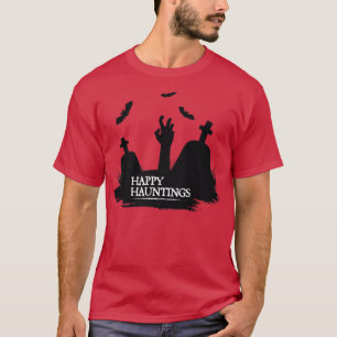 Camiseta Feliz Ataque Figurino De Halloween Com B