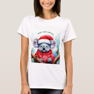 Camiseta Feliz Aussie Christmas Koala