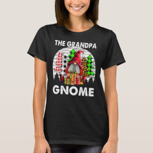 Camiseta Feliz Avô Gnomo Família Correspondendo Presente de