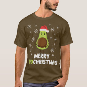 Camiseta feliz Avo natal Feliz Natal Avocado Vegan
