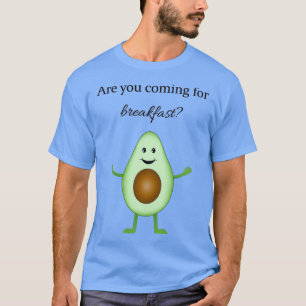 Camiseta Feliz Avocado Verde Feliz Convida Para O Café Da M