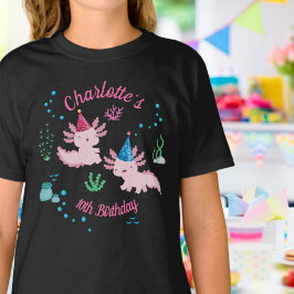 Camiseta Feliz Axolotl Birthday Girl