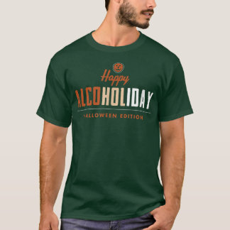 Camiseta Feliz Bebendo de Abóbora Alcoólico Beverag