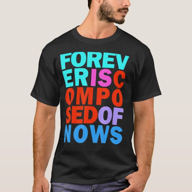 Camiseta Feliz Bem-Estar Presente Momento Arco-Íris Inspira (Frente)