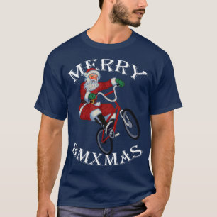 Camiseta Feliz BMX Natal BMX Papais noeis de Natal Gifts En