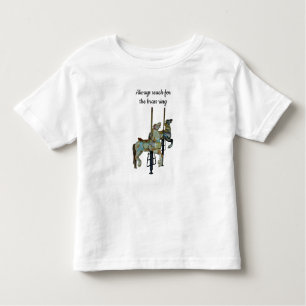 Camiseta Feliz bonito, rodar Cavalos Carrossel