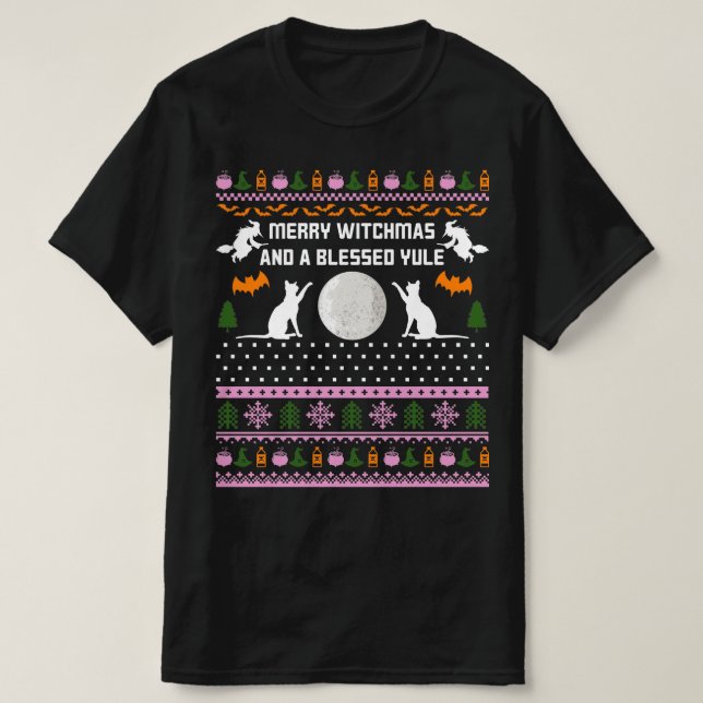 Camiseta feliz brumas e bênção do natal (Frente do Design)