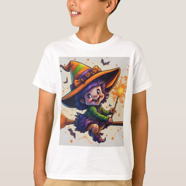 Camiseta feliz bruxaria (Frente)