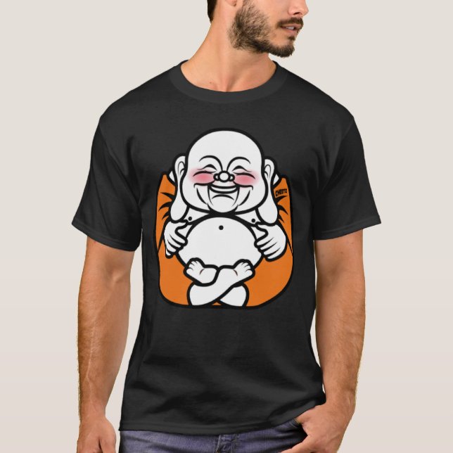 Camiseta Feliz Buda Possibilidade de Felicidade Namastê Bud (Frente)