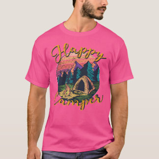 Camiseta Feliz Caçador de Calças Montanhas Sunset