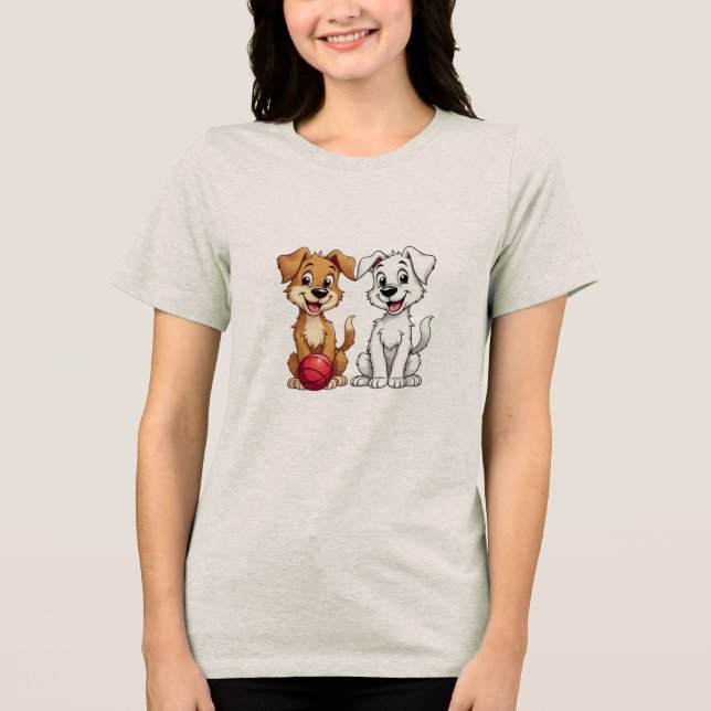 Camiseta Feliz cachorrinho (Frente)