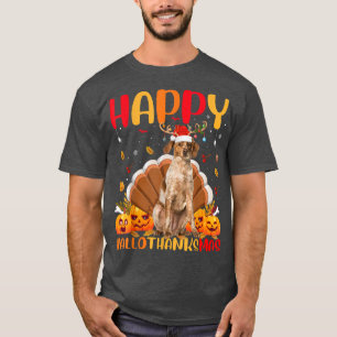 Camiseta Feliz Cachorro Brittany Spaniel Dog Olá