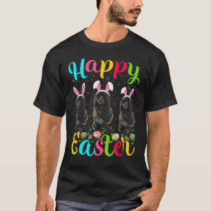 Camiseta Feliz Cachorro de Água, Coelhinho de Ovo, Portuguê