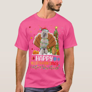 Camiseta Feliz Cachorro de Poodle Padrão Engraçado OláObrig