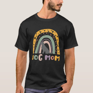 Camiseta Feliz Cachorro Do Dia Da Mãe Mãe Arco-Íris Boni