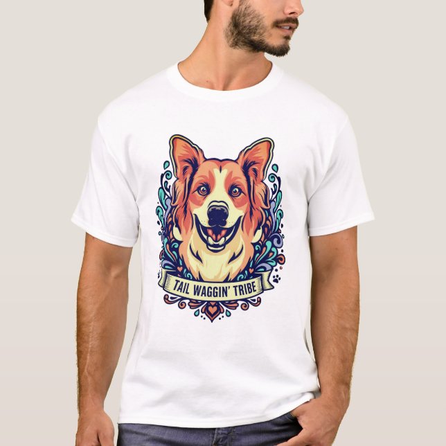 Camiseta Feliz Cachorro Feliz e Feliz Tee (Frente)