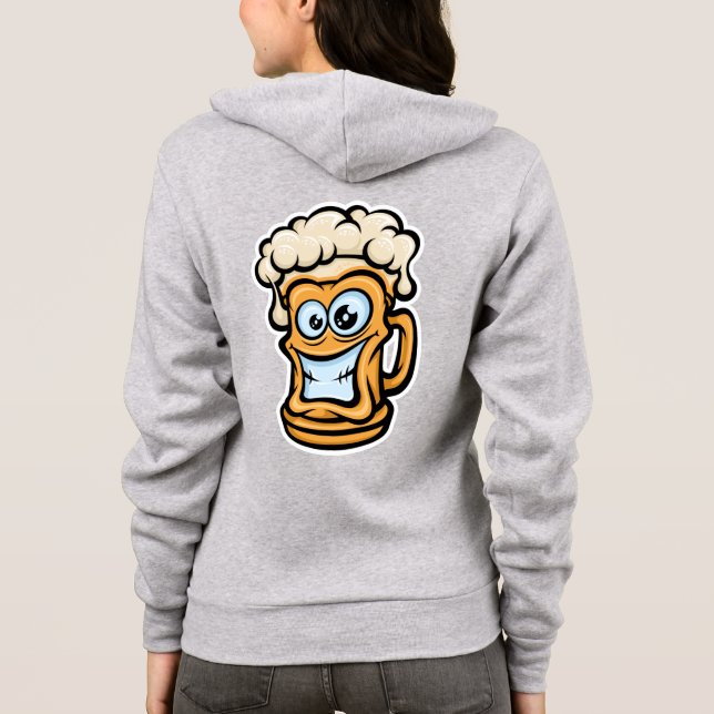 Camiseta Feliz Cama De Cerveja, Ilustração Engraçada (Verso)