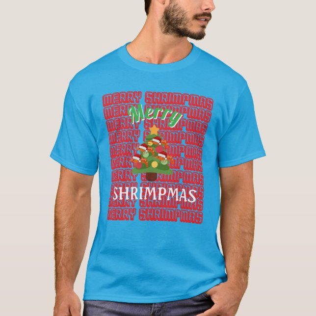 Camiseta Feliz Camarão Natal (Frente)