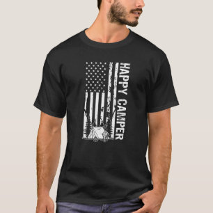 Camiseta Feliz Campanha Camper Americano Bandeiras American