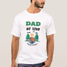 Camiseta Feliz Camper Pai Aniversário Infantil
