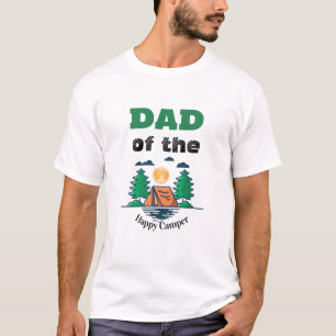 Camiseta Feliz Camper Pai Aniversário Infantil
