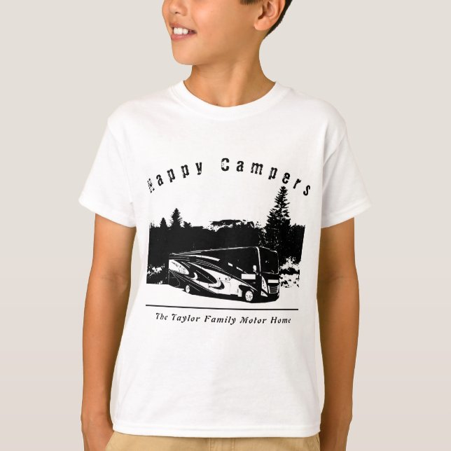 Camiseta Feliz Camper RV Trip Boy (Frente)