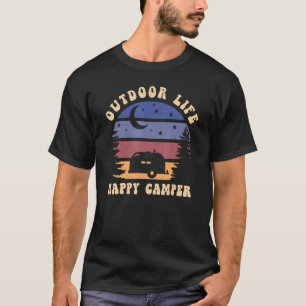 Camiseta Feliz Campo ao ar livre Camp Forest Natu