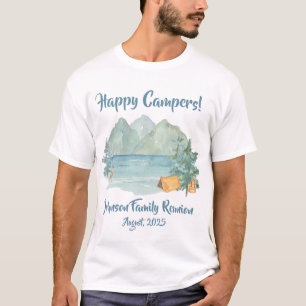 Camiseta Feliz Campos Russos Montanhas Sindicatos Familiare