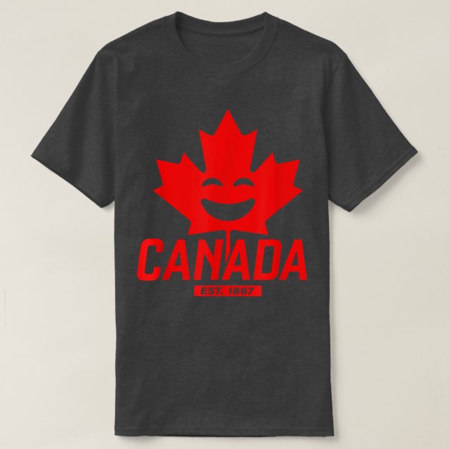 Camiseta Feliz Canadá Leste (Frente do Design)