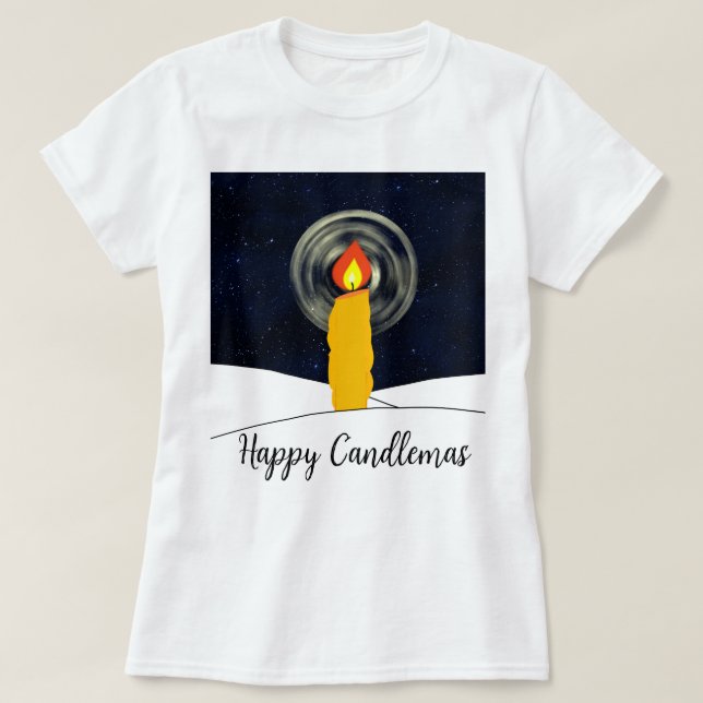 Camiseta Feliz Candlemas (Frente do Design)