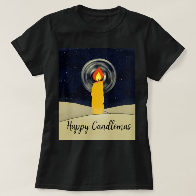 Camiseta Feliz Candlemas (Frente do Design)