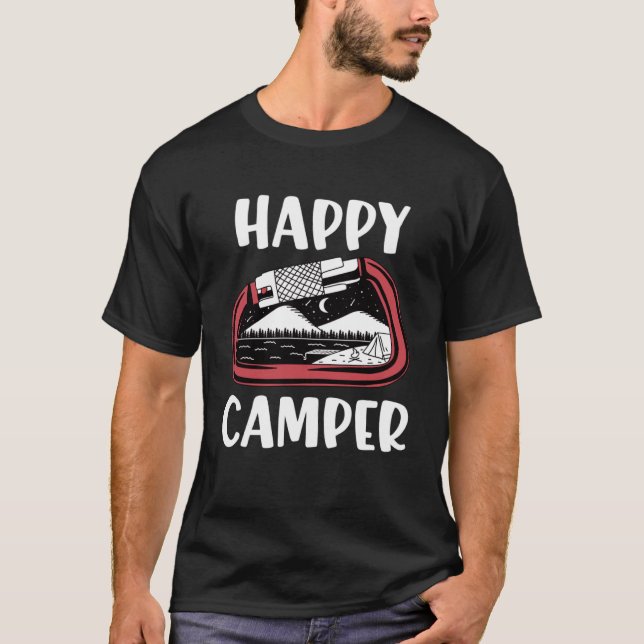 Camiseta Feliz Carabineiro de acampamento RV da Família Cam (Frente)
