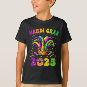 Camiseta Feliz Carnaval Mardi Gras Mardi Gras 2025 Jester O