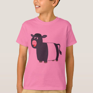 Camiseta Feliz Cartoon Abaixo Vaca Galloway Crianças T-Shir