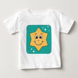 Camiseta Feliz cartoon star sorridente design de Natal