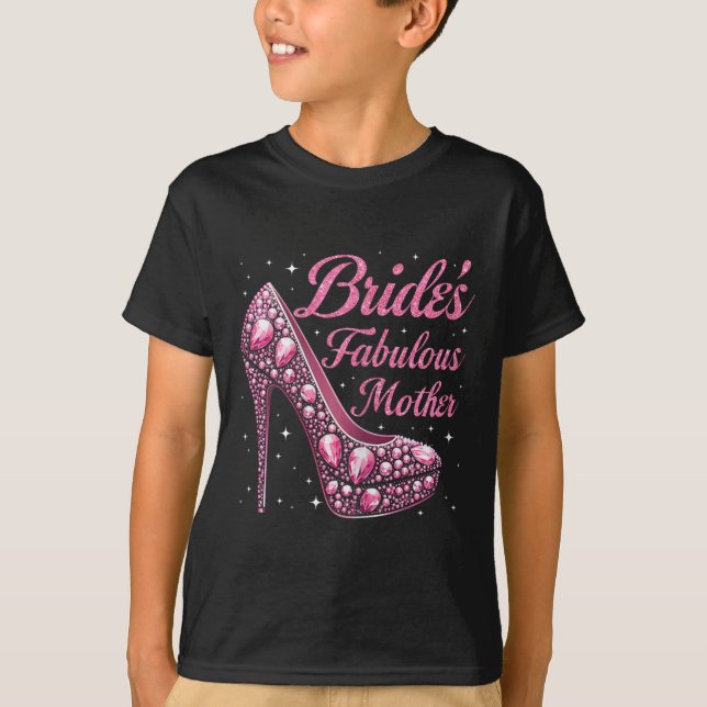 Camiseta Feliz casamento da noiva da mãe (Frente)
